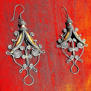Nepal Vintage Ethnic Statement Earrings
